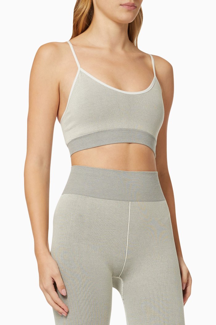

Zahra Bra in Circular Knit, Grey
