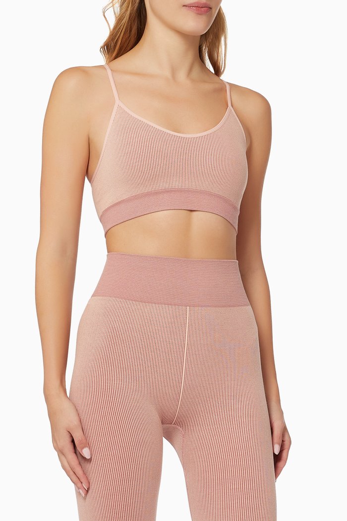 

Zahra Bra in Circular Knit, Pink