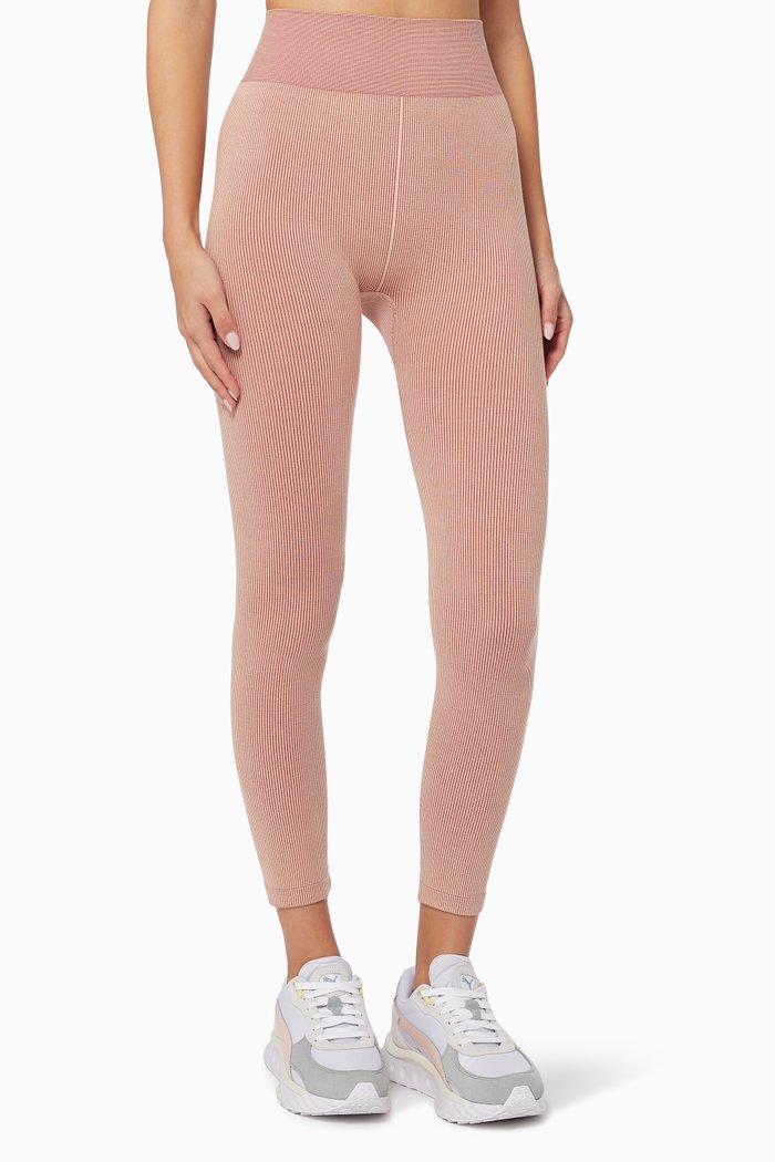 

Midi Leggings in Circular Knit, Pink