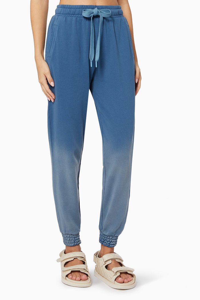 

Mineral Alena Track Pants in Cotton Terry, Blue