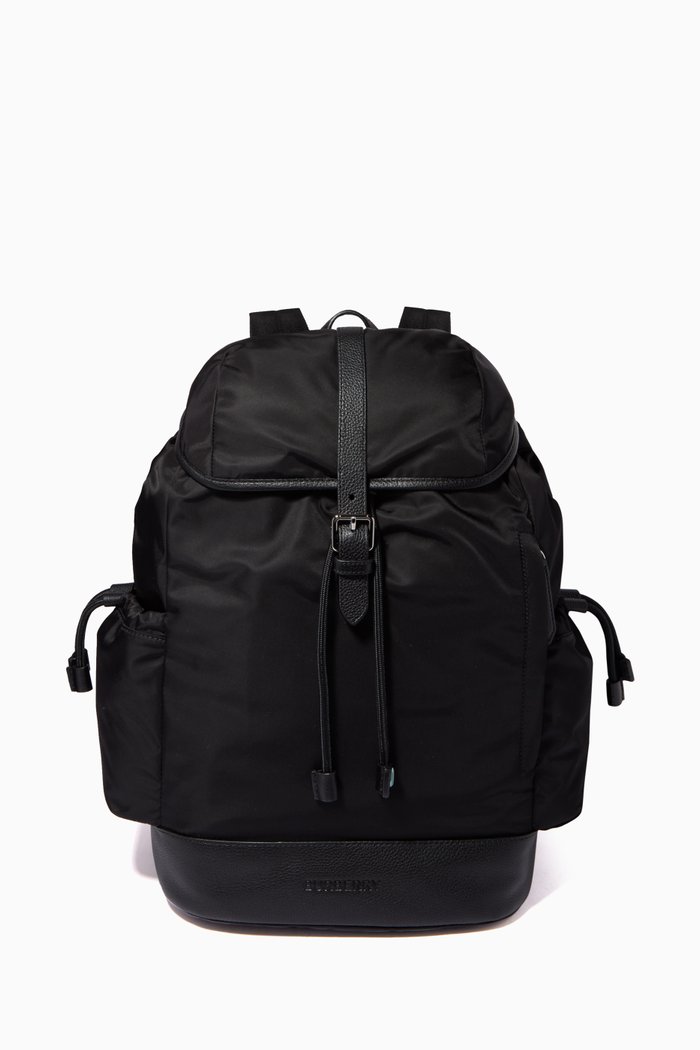 

Baby Changing Backpack in Leather Trim ECONYL®, Black