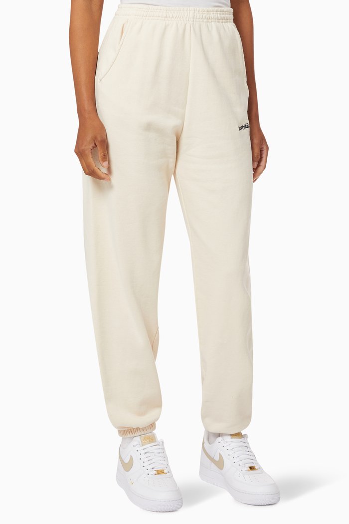

Serif Logo Sweatpants in Cotton, Neutral