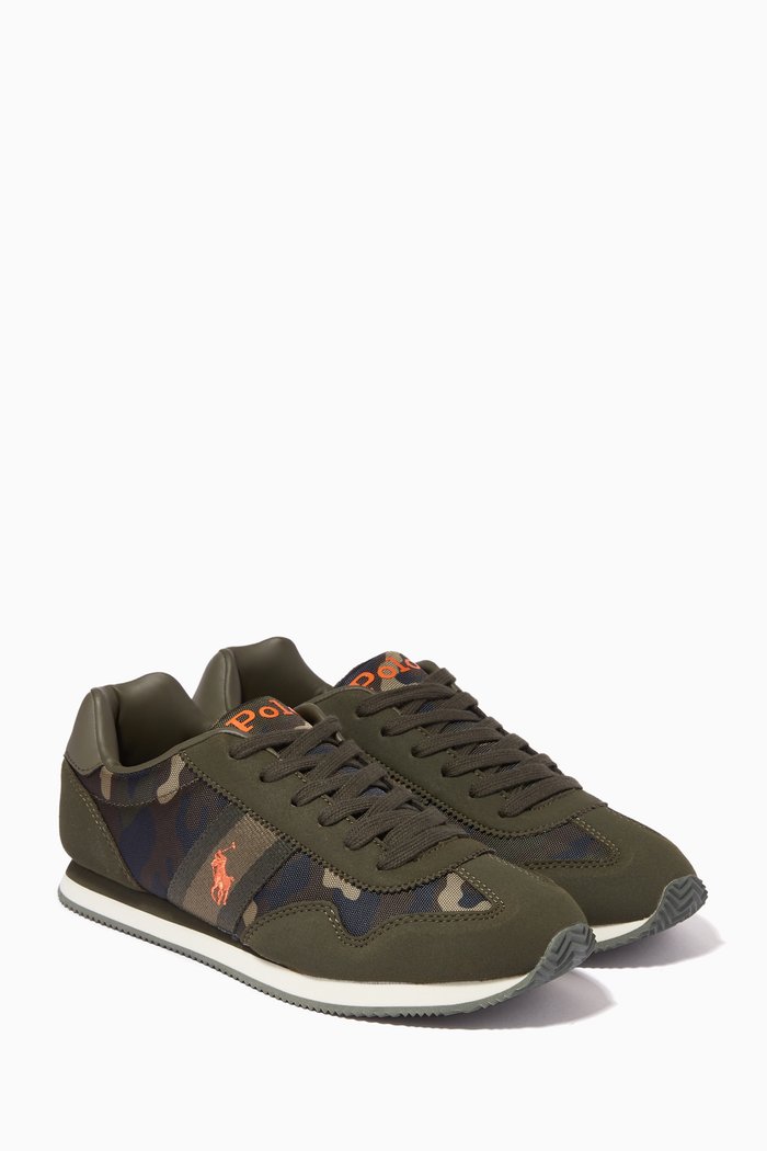 

Kelland Sneakers in Nylon & Microsuede, Green