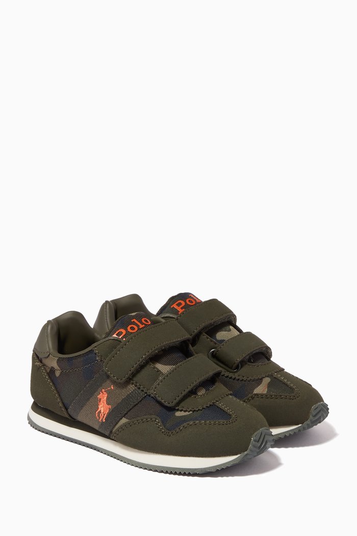 

Kelland EZ Sneakers in Nylon & Microsuede, Green