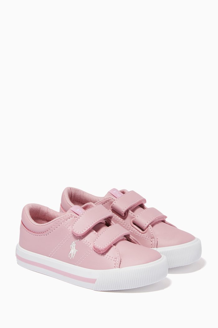 Elmwood EZ Sneakers in Tumbled Leather, Pink
