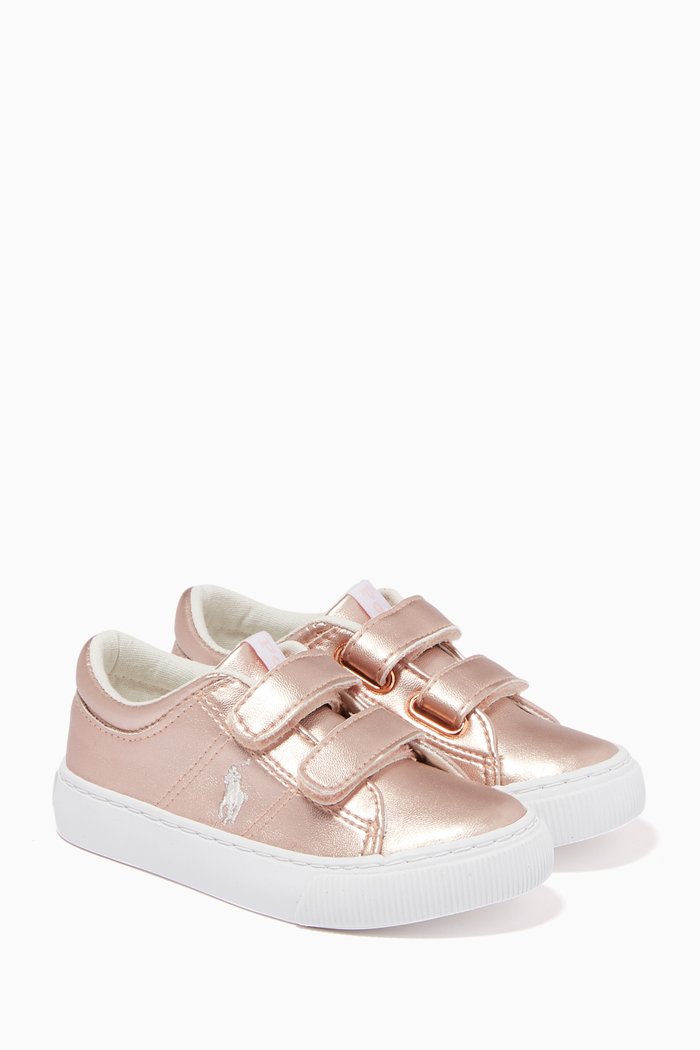 

Elmwood EZ Sneakers in Tumbled Leather, Gold