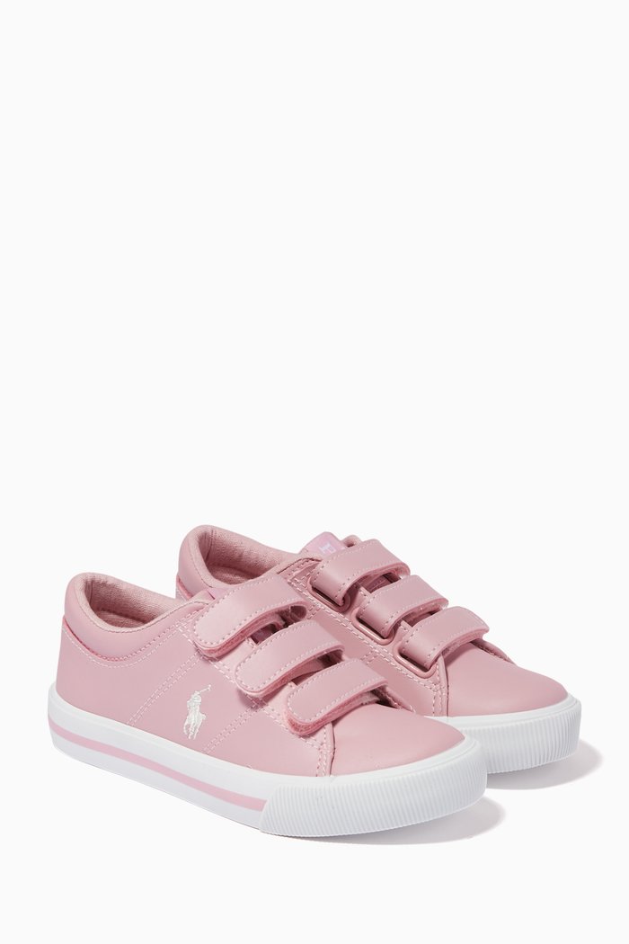 

Elmwood EZ Sneakers in Tumbled Leather, Pink