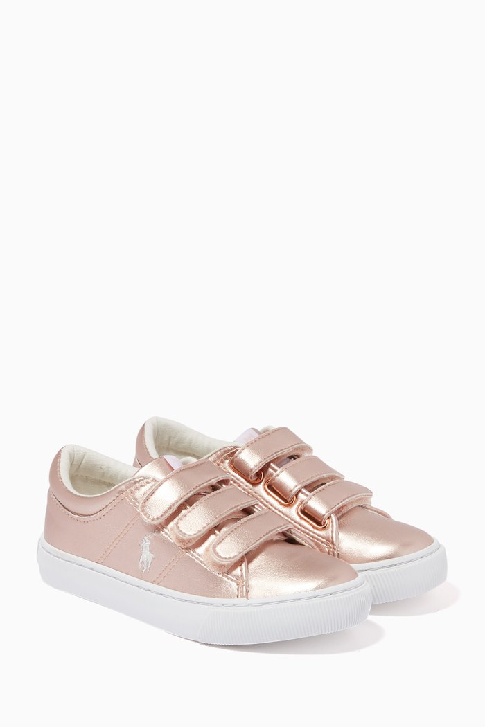 

Elmwood EZ Sneakers in Tumbled Leather, Gold