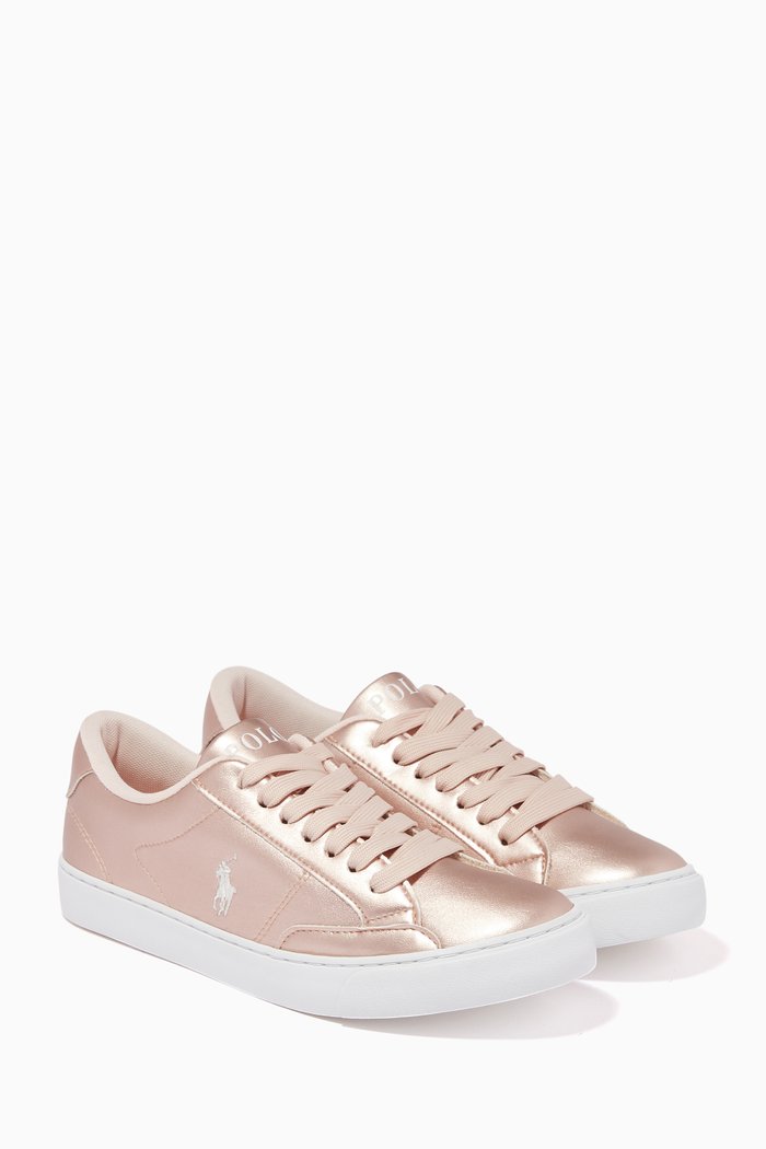 

Theron IV Sneakers in Smooth Leather, Pink