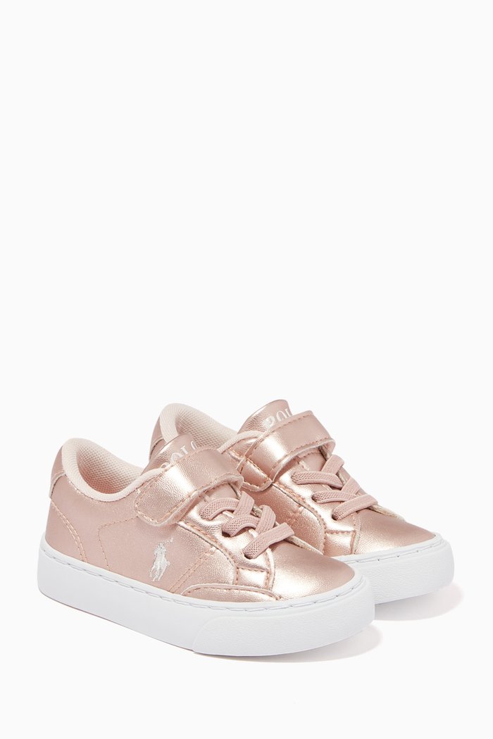 

Theron IV PS Sneakers in Smooth Leather, Pink