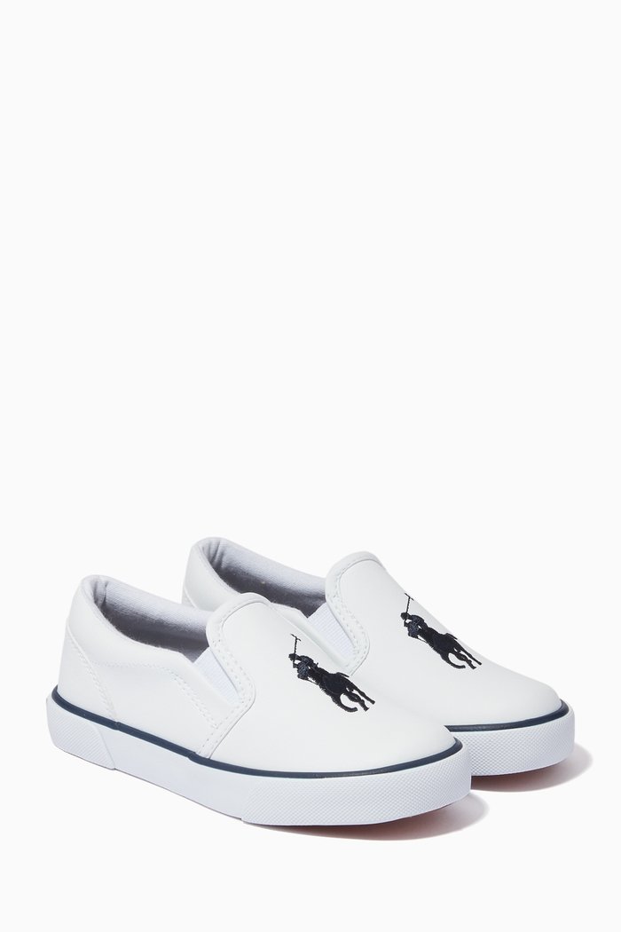 

Bal Harbour III Slip-on Sneakers in Tumbled Leather, White