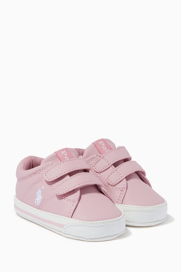 

Elmwood EZ Sneakers in Tumbled Leather, Pink