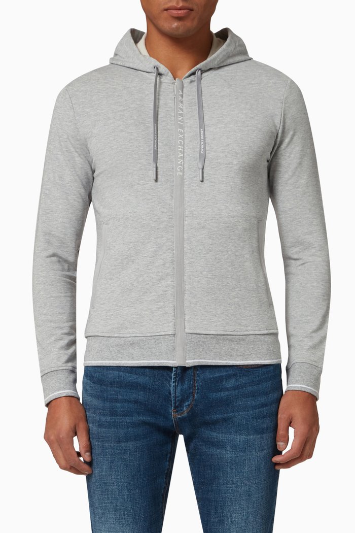 

Essential Hooded Sweatshirt in Jersey, Grey