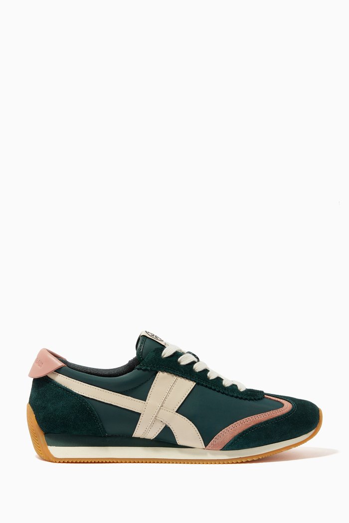 

Hank Sneakers in Suede Leather, Green