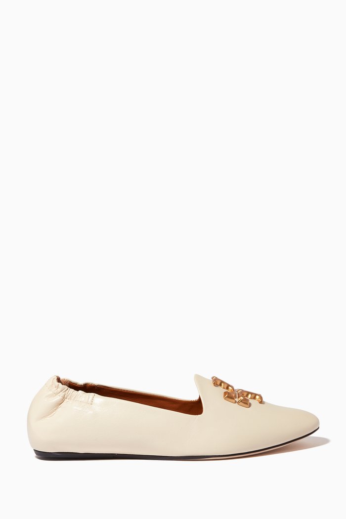 

Eleanor Loafers in Leather, Neutral
