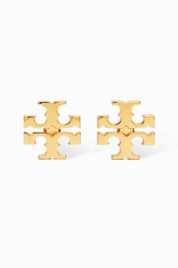 

Kira Stud Earrings in Brass, Gold
