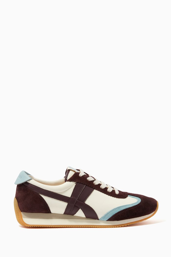 Hank Sneakers in Suede Leather, Multicolour