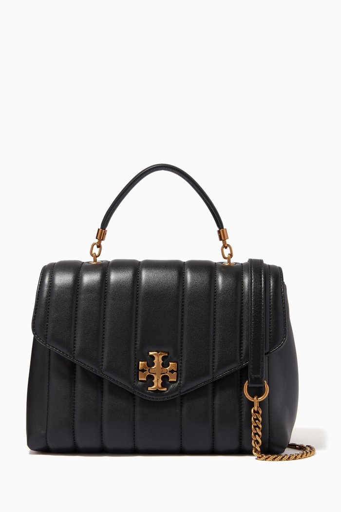 

Kira Satchel in Quilted Leather, Black