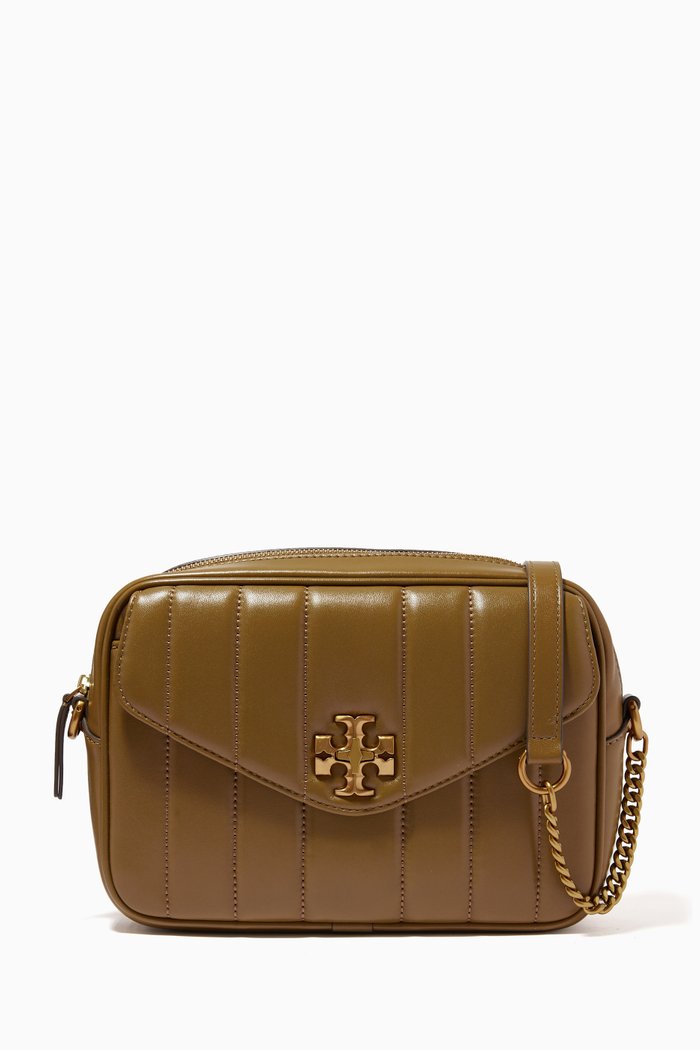 

Kira Camera Bag in Quilted Leather, Brown