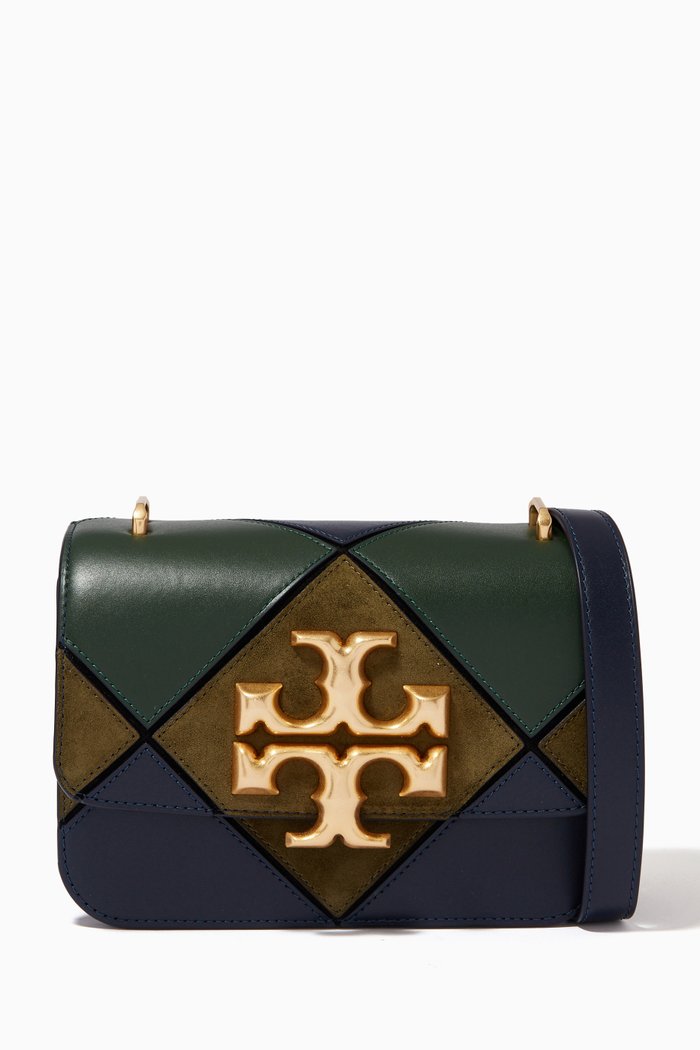 

Eleanor Diamond Small Convertible Bag in Leather, Blue