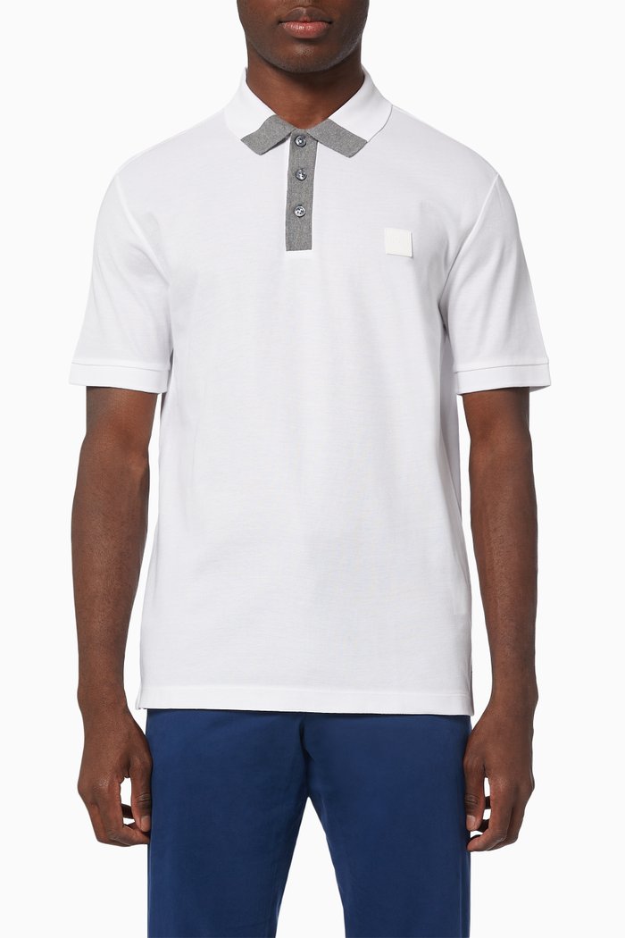 

Parlay Polo Shirt in Cotton, White