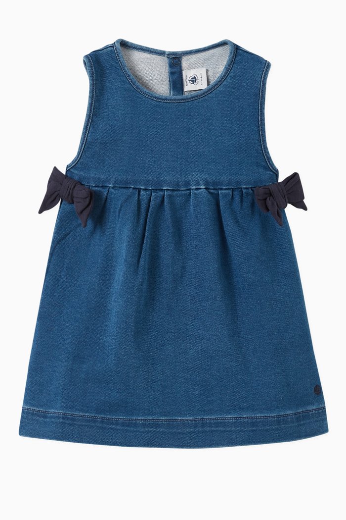 

Sleeveless Dress in Denim, Blue
