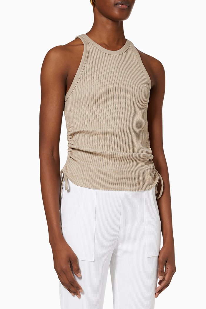 

Jumbo Stark Thermal Tank in Rib Knit, Neutral