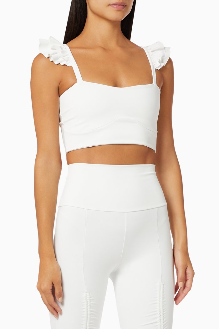 

Ruffle Crop, White