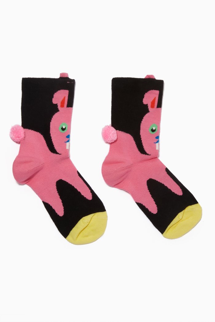 

Bunny Socks in Stretch Cotton, Multicolour