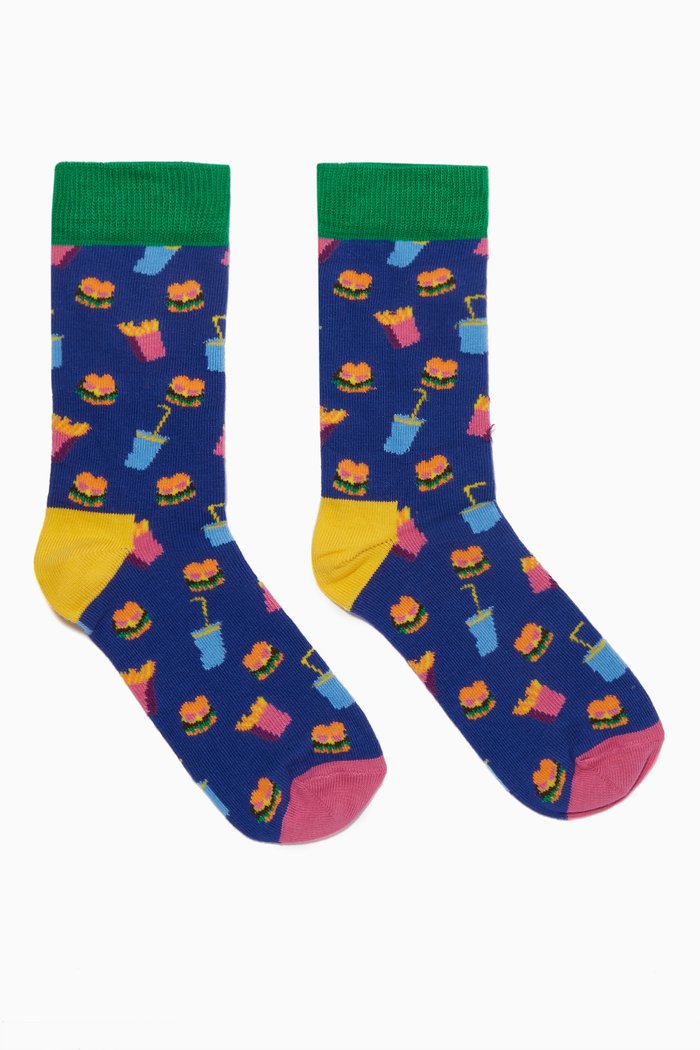 

Hamburger Socks in Stretch Cotton, Multicolour