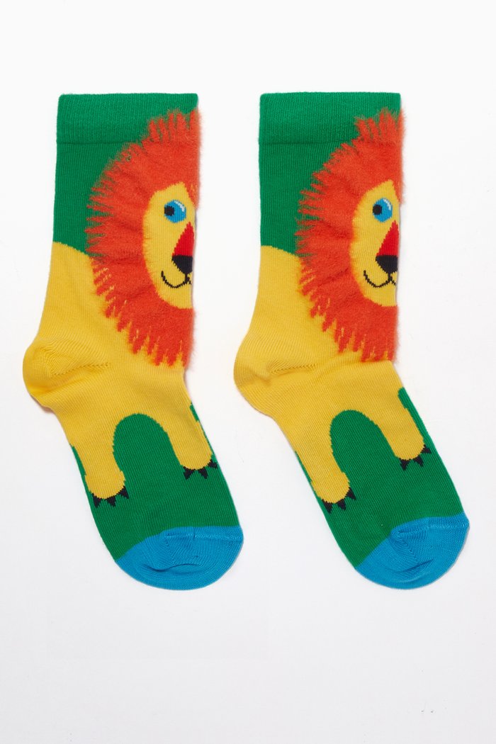 

Lion Socks in Stretch Cotton, Multicolour
