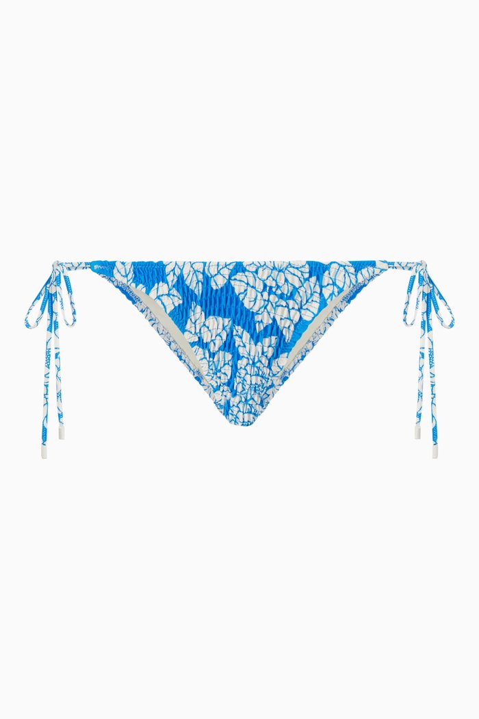 

Vinica Bikini Bottoms in Textured Nylon, Blue