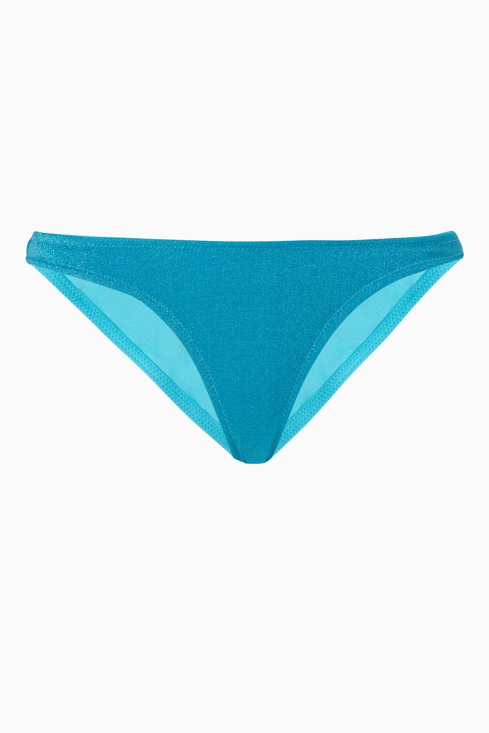 

Nata Bikini Bottoms in Lurex Sparkle, Blue