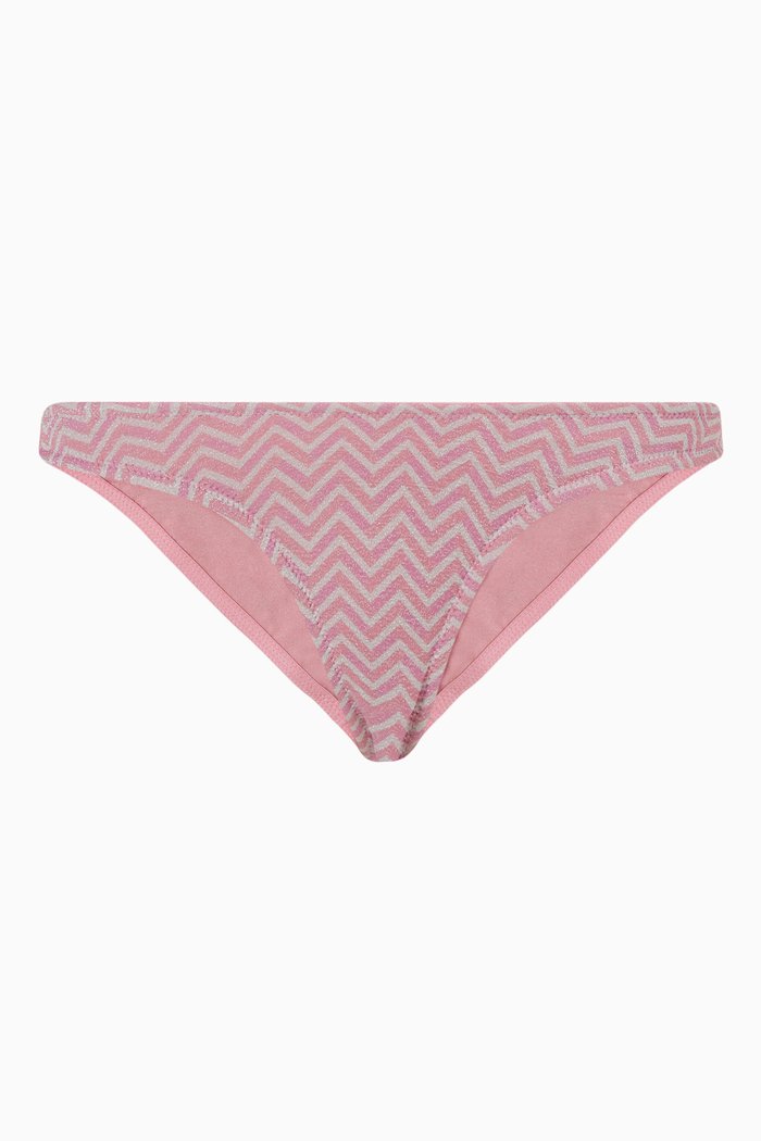 

Maci Bikini Bottoms in Lurex Sparkle, Pink