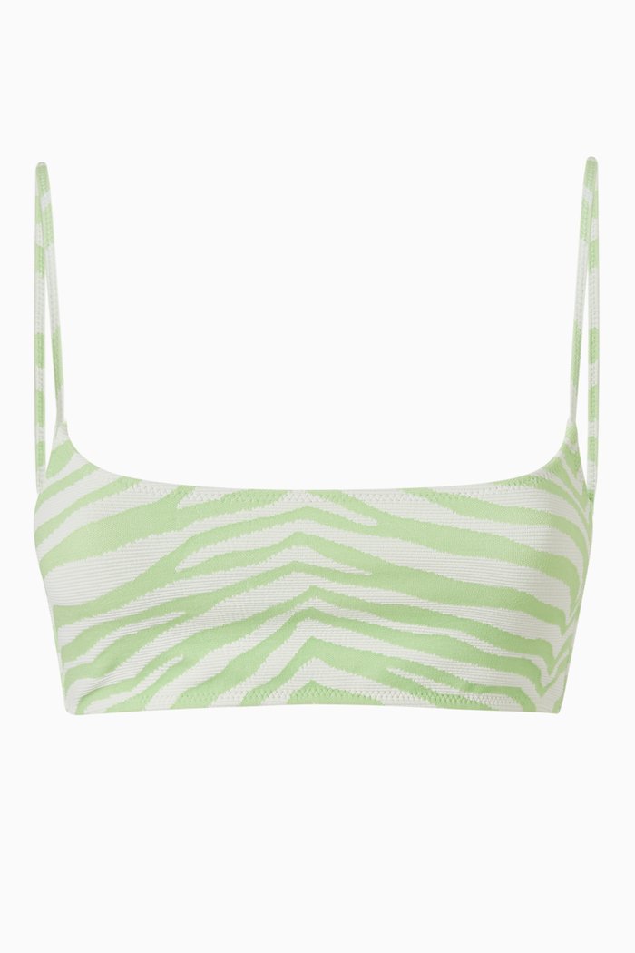 

Mica Bikini Top in Nylon, Green