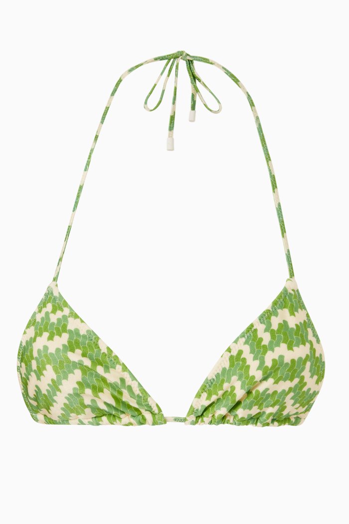 

Vinica Bikini Top in Nylon, Green