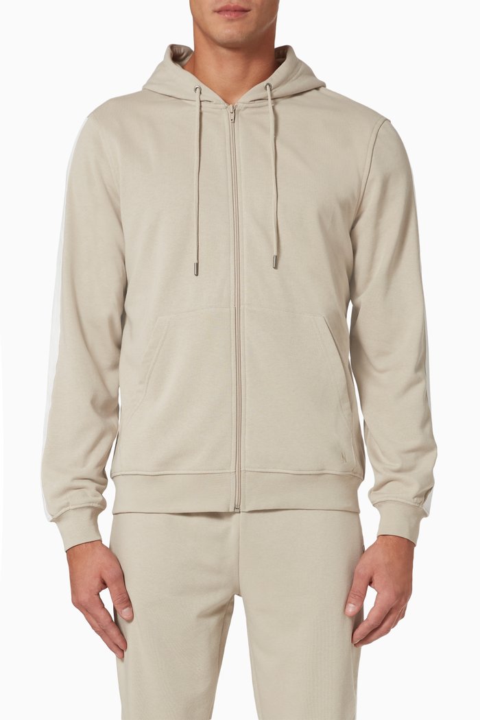 

Atlanta Zip Hoodie in Jersey, Neutral