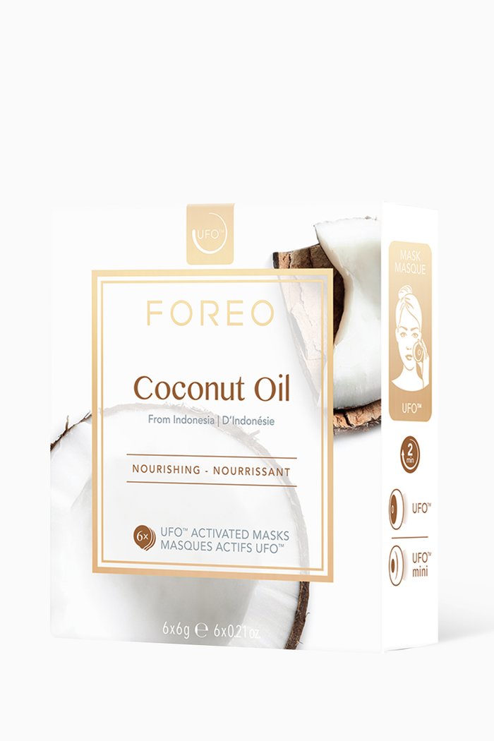 

UFO ™ Coconut Oil Mask, Set of 6, Multicolour