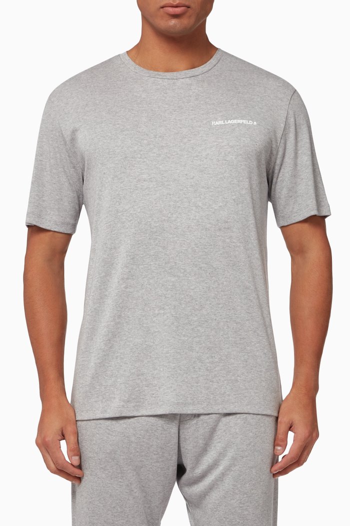Logo Pajama T-Shirt, Grey