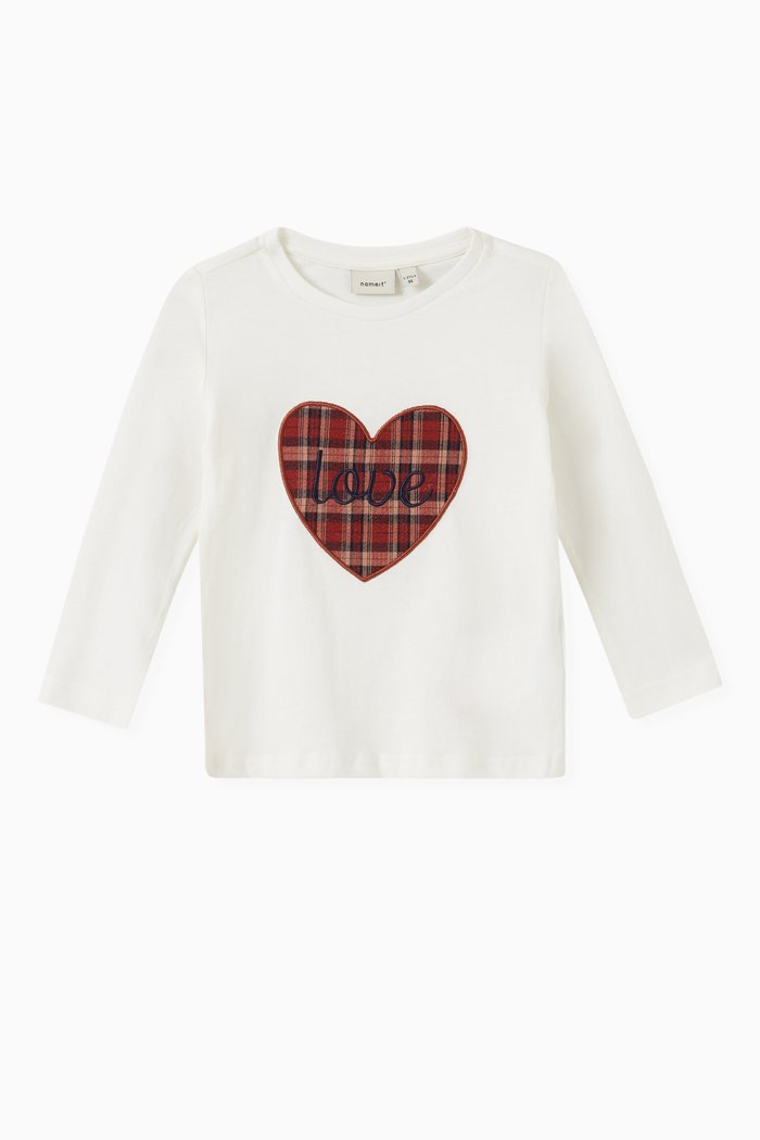 

Heart T-shirt in Stretch Jersey, White