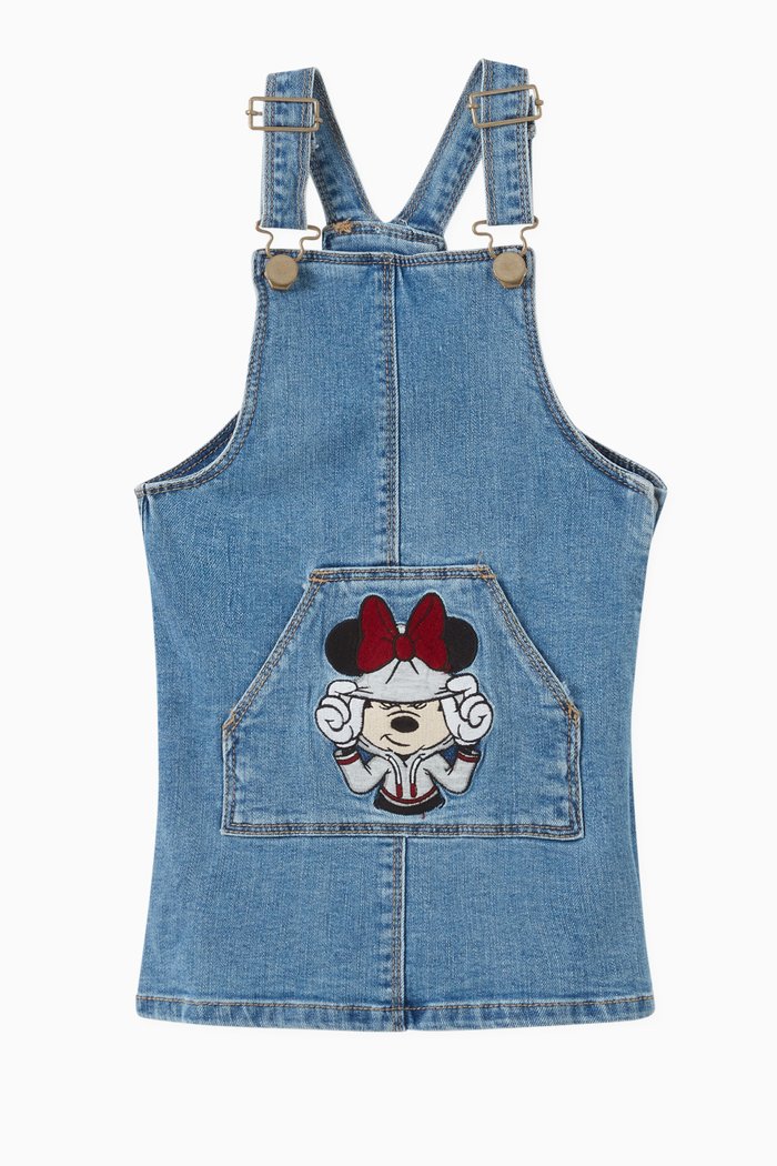 

Disney Minnie Mouse Denim Pinafore Dress, Blue