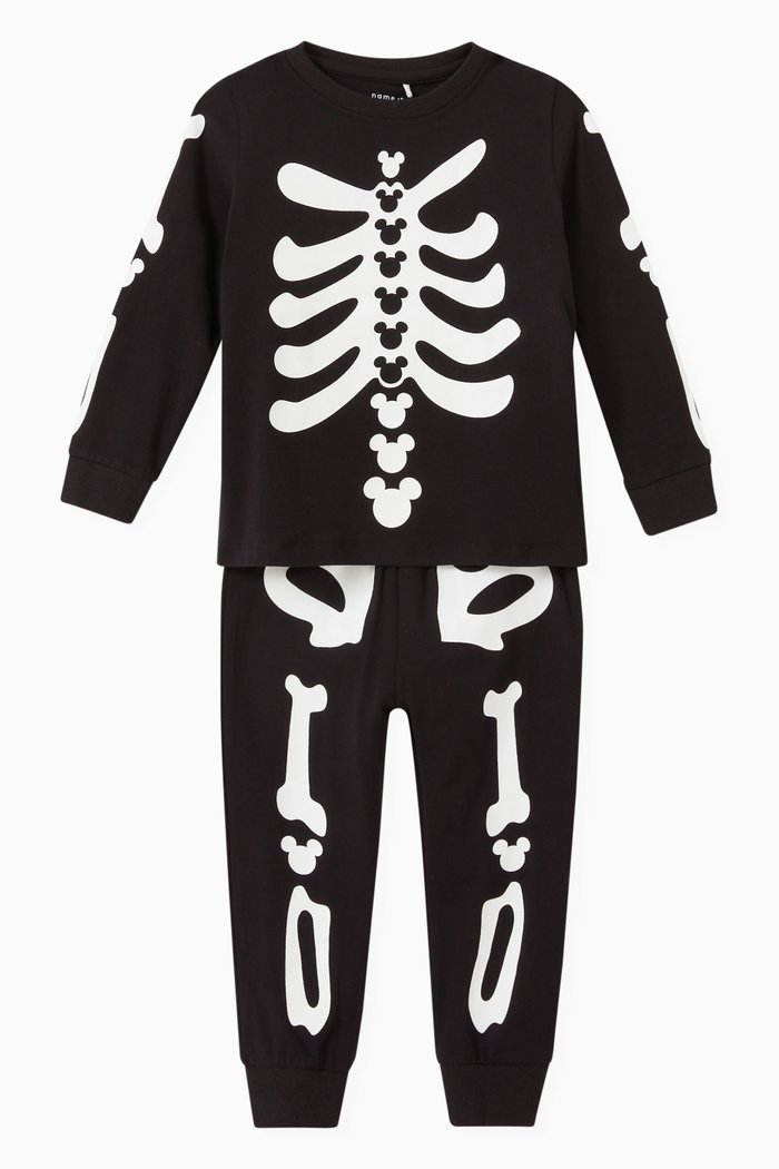 

Mickey Halloween Night Set in Organic Cotton, Black