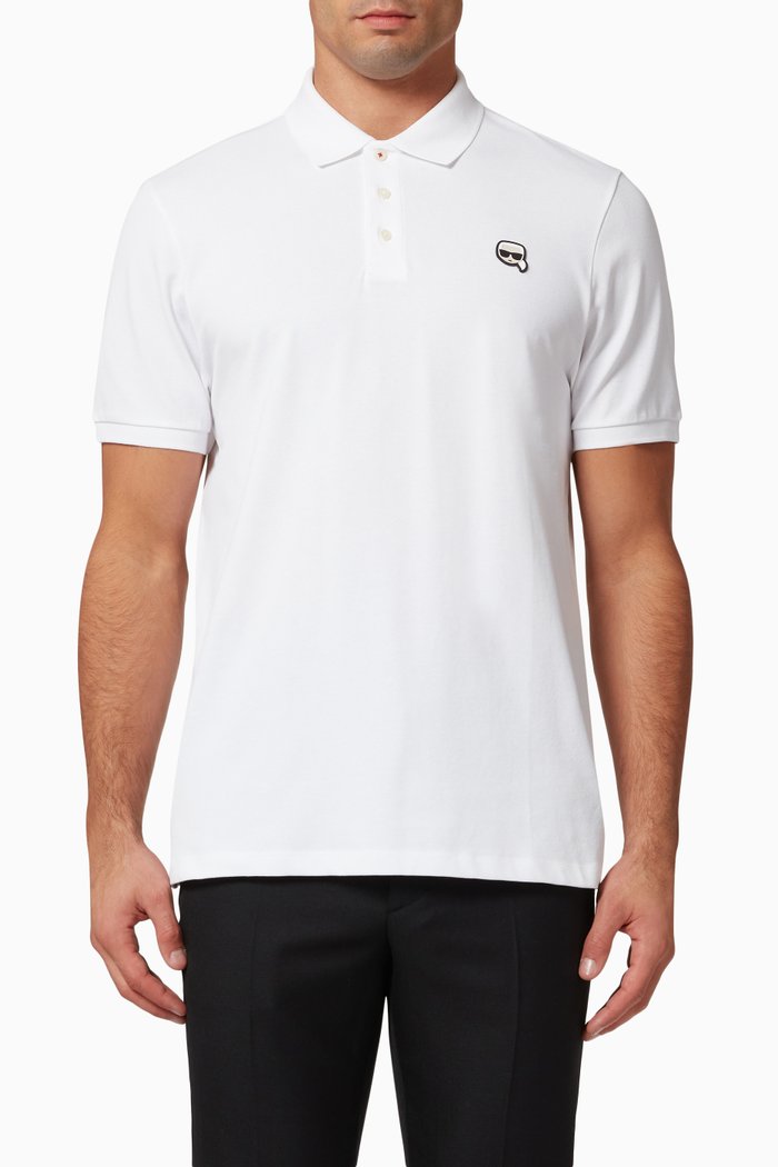 

Ikonik Polo Shirt in Cotton Piqué, White
