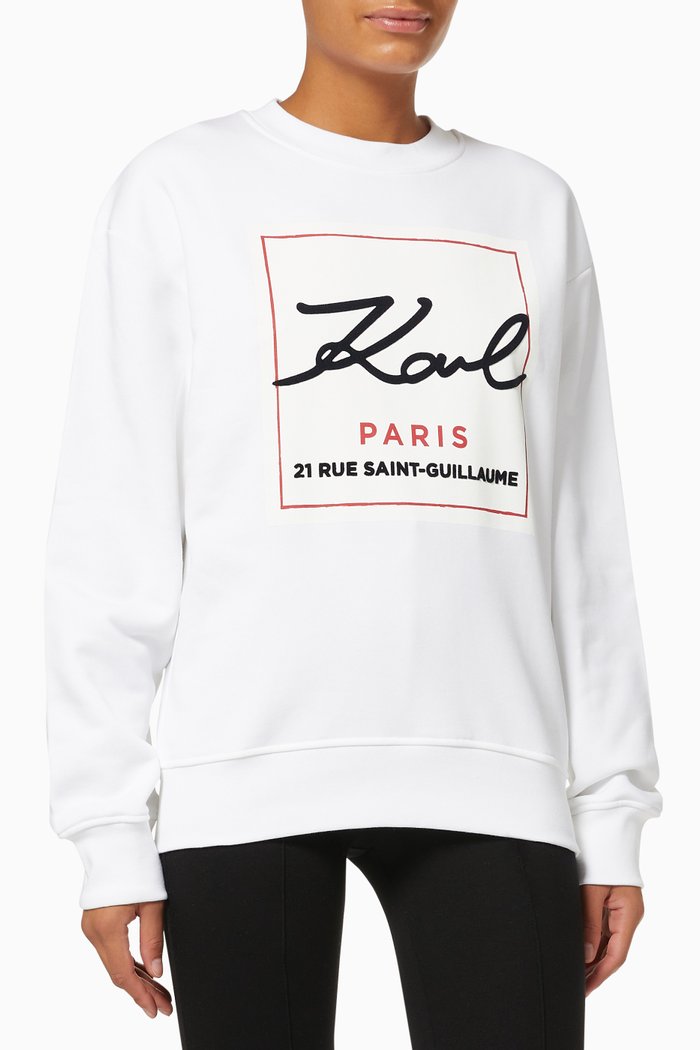 

Karl Logo Sweatshirt, White