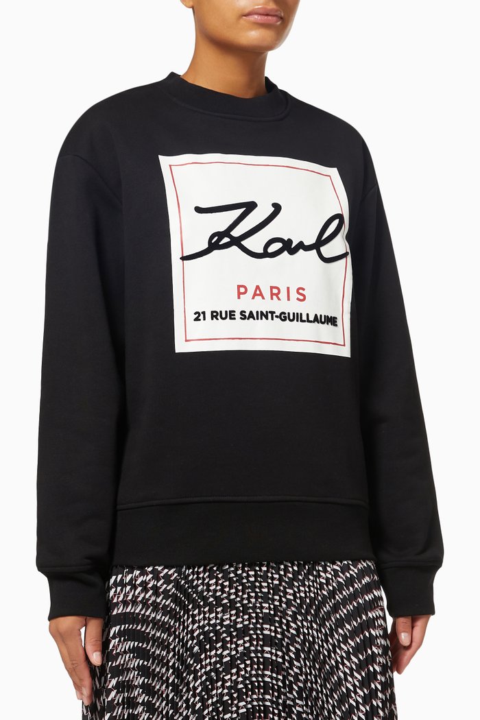 

Karl Logo Sweatshirt, Black