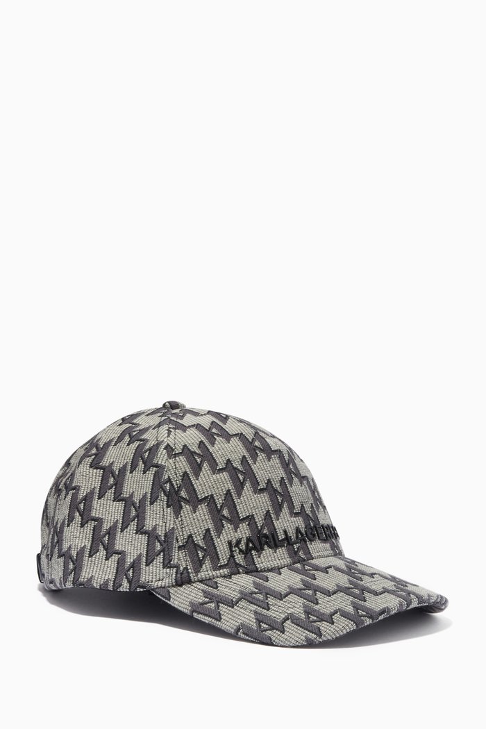 

K/Monogram Cap in Cotton Gabardine, Multicolour