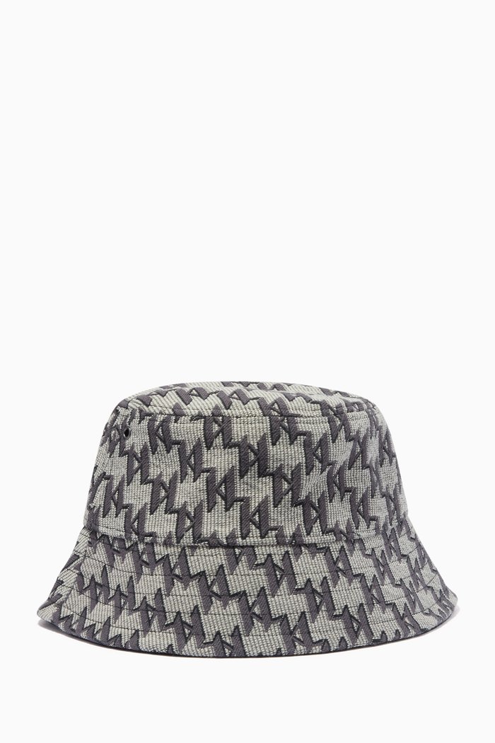

K/Monogram Bucket Hat in Cotton Gabardine, Multicolour