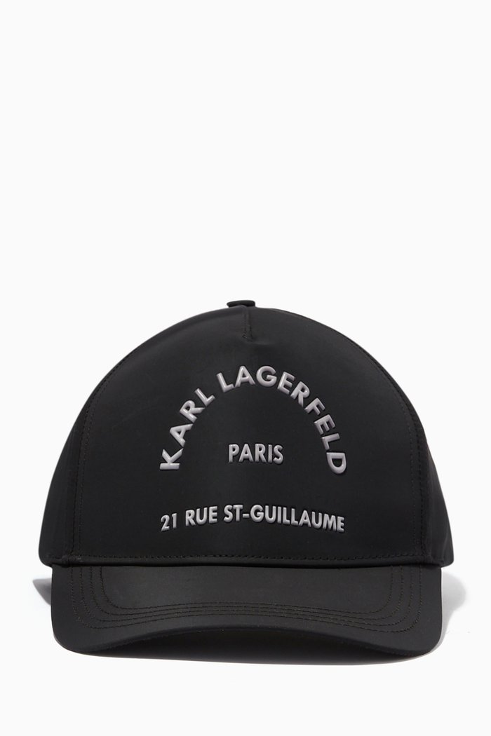 

Rue St Guillaume Cap in Cotton Gabardine, Black
