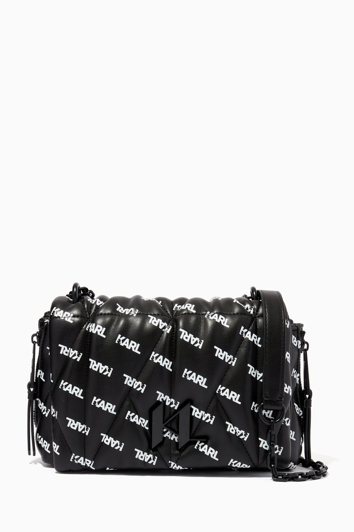 

K/Studio Shoulder Bag in Faux Leather, Black