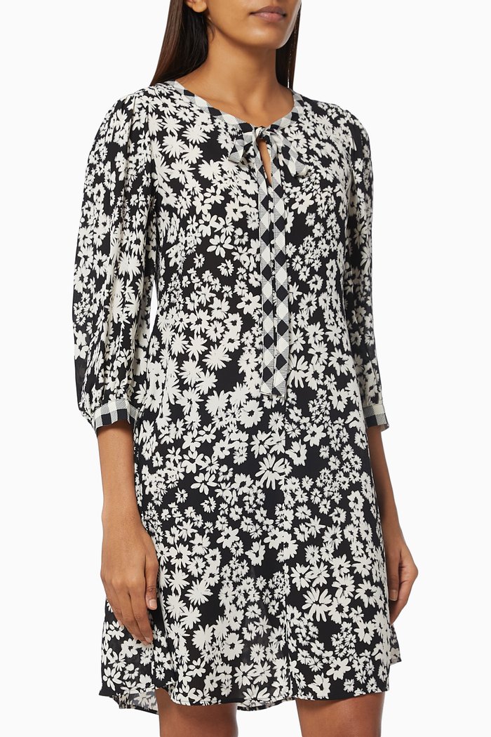 

Gavetta Shift Dress in Rayon Viscose, Black